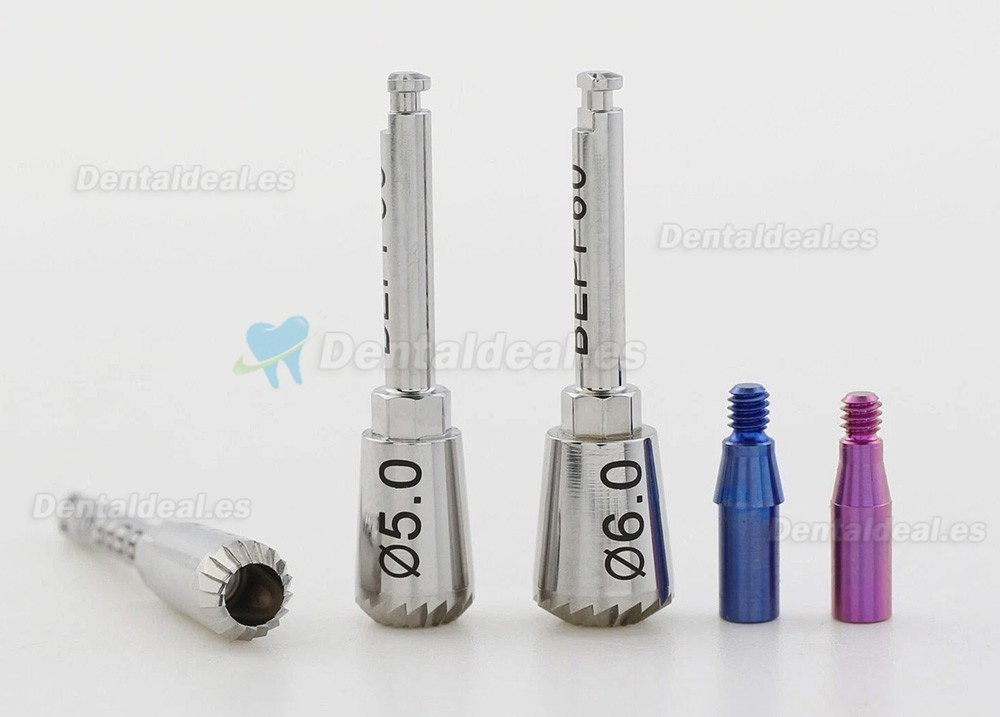 Kit de Perfilador &Oacute;seo para Implantes Dentales 4.0 5.0 6.0 con Tornillos Gu&iacute;a